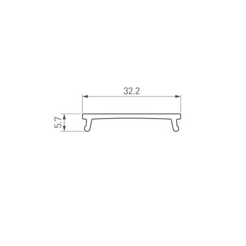 Экран LINIA32-FANTOM-MID-2000 OPAL (Arlight, Пластик)