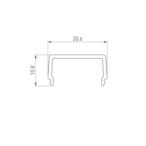 Экран ARH-WIDE-B-H20-2000 Square Opal-PM (Arlight, Пластик)