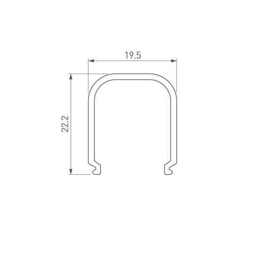 Экран ARH-WIDE-(B)-H20-2000 RRC Clear-PM (Arlight, Пластик)