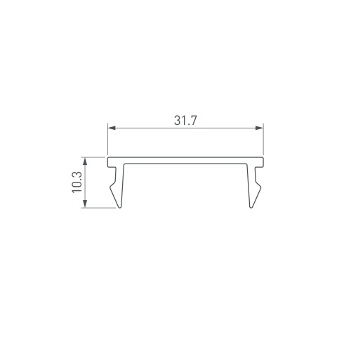 Экран LINE-S-W32-3000 OPAL  (Arlight, Пластик)