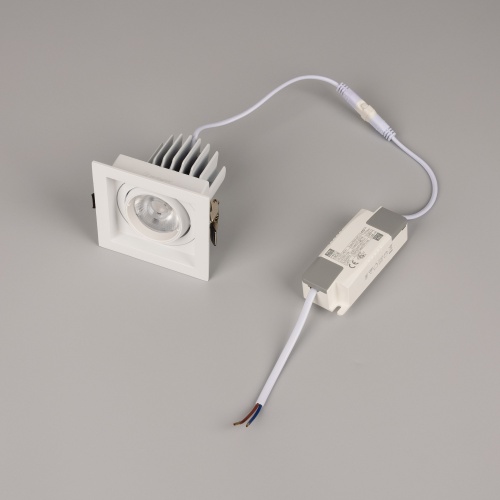 Светильник MS-VORTEX-BUILT-S90x90-12W Day4000 (WH-WH, 40 deg, 230V) (Arlight, IP20 Металл, 5 лет)