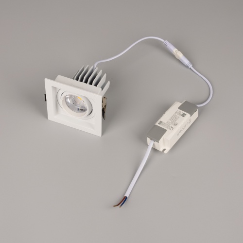 Светильник MS-VORTEX-BUILT-S90x90-12W Day4000 (WH-WH, 20 deg, 230V) (Arlight, IP20 Металл, 5 лет)