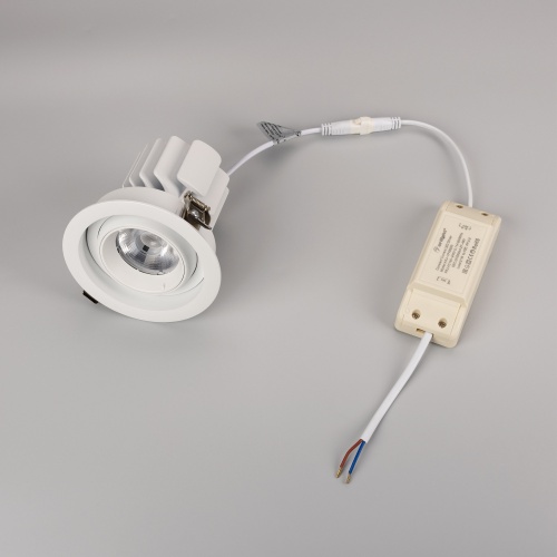 Светильник MS-VORTEX-BUILT-R110-20W Day4000 (WH-WH, 40 deg, 230V) (Arlight, IP20 Металл, 5 лет)