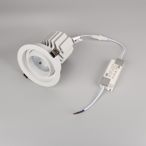 Светильник MS-VORTEX-BUILT-R135-30W Warm3000 (WH-WH, 50 deg, 230V) (Arlight, IP20 Металл, 5 лет)