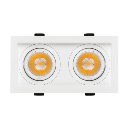 Светильник MS-VORTEX-BUILT-S170x90-2x12W Warm3000 (WH-WH, 20 deg, 230V) (Arlight, IP20 Металл, 5 лет)