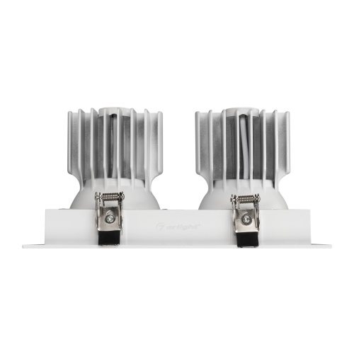Светильник MS-VORTEX-BUILT-S210x117-2x20W Warm3000 (WH-WH, 20 deg, 230V) (Arlight, IP20 Металл, 5 лет)