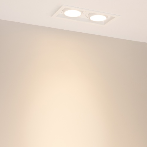 Светильник MS-VORTEX-BUILT-S210x117-2x20W Warm3000 (WH-WH, 20 deg, 230V) (Arlight, IP20 Металл, 5 лет)