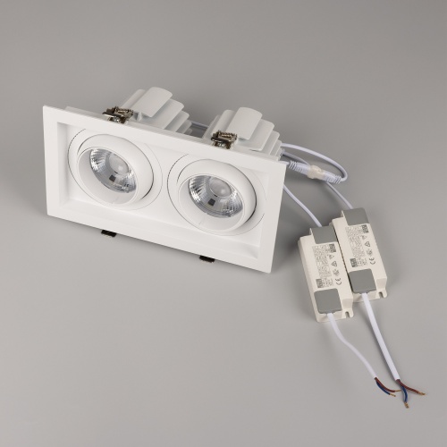 Светильник MS-VORTEX-BUILT-S250x140-2x30W Day4000 (WH-WH, 30 deg, 230V) (Arlight, IP20 Металл, 5 лет)