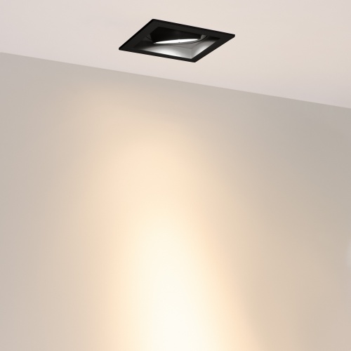 Светильник MS-VORTEX-BUILT-S117x117-20W Warm3000 (BK-BK, 20 deg, 230V) (Arlight, IP20 Металл, 5 лет)