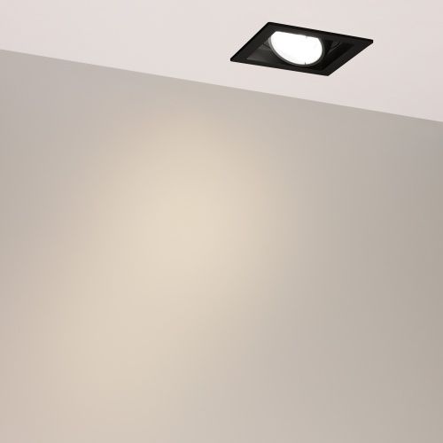 Светильник MS-VORTEX-BUILT-S117x117-20W Warm3000 (BK-BK, 20 deg, 230V) (Arlight, IP20 Металл, 5 лет)