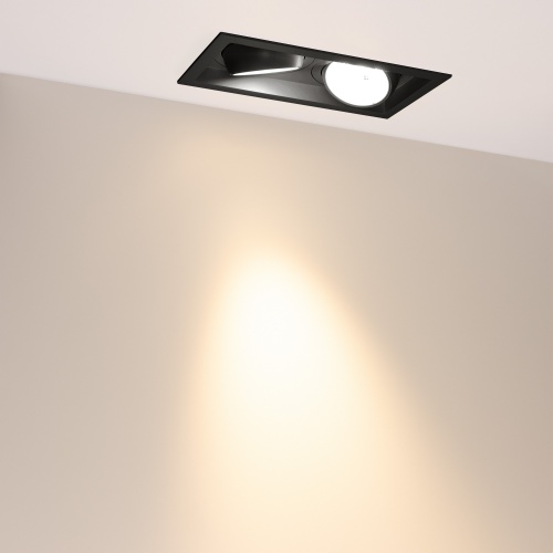 Светильник MS-VORTEX-BUILT-S250x140-2x30W Warm3000 (BK-BK, 30 deg, 230V) (Arlight, IP20 Металл, 5 лет)