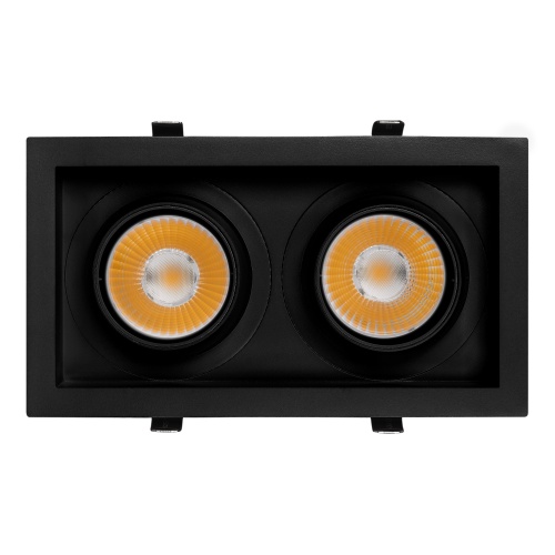 Светильник MS-VORTEX-BUILT-S250x140-2x30W Warm3000 (BK-BK, 17 deg, 230V) (Arlight, IP20 Металл, 5 лет)