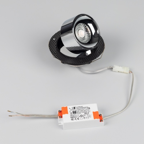 Светильник SP-PLURIO-BUILT-TRIMLESS-R120-9W Day4000 (BK-CHR, 36 deg, 230V) (Arlight, IP20 Металл, 3 года)