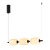 Светильник SP-CARAMELA-HANG-L720-12W Warm2700 (BK, 360 deg, 230V) (Arlight, IP20, Натуральный шелк, 3 года)