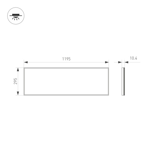 Панель IM-S300x1200-40W Warm3000 (WH, 120 deg, 230V) (Arlight, IP40 Металл, 3 года)