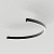 Светильник SP-LINE-HANG-ARC-C3535-D800-28W Warm3000 (BLACK, 230V) (Arlight, Металл)