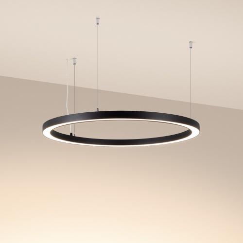 Светильник SP-CIRCLE-HANG-O3535-D900-50W Warm3000 (RAL9005, 120 deg, 230V) IP40 LED (Arlight, Алюминий)