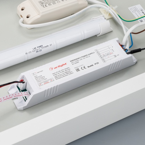 Светильник IM-EMERGENCY-3H-S300x600-23W Warm3000 (WH, 120 deg, 230V) (Arlight, IP40 Металл, 2 года)