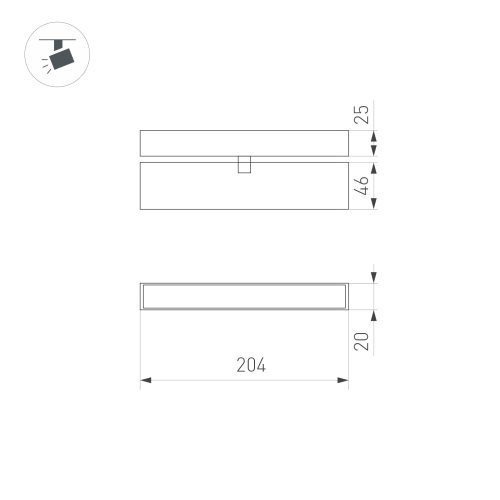 Светильник MAG-FLAT-FOLD-25-S200-6W Day4000 (BK, 100 deg, 24V) (Arlight, IP20 Металл, 5 лет)