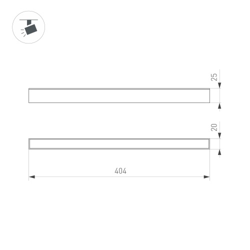 Светильник MAG-FLAT-25-L400-12W Warm3000 (WH, 100 deg, 24V) (Arlight, IP20 Металл, 5 лет)