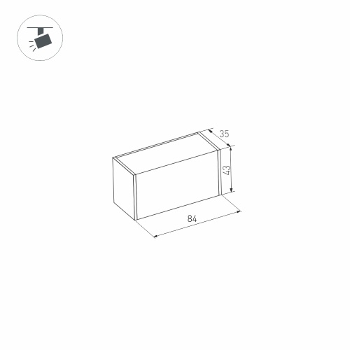 Светильник MAG-LASER-45-L84-3W Day4000 (BK, 15 deg, 24V) (Arlight, IP20 Металл, 5 лет)