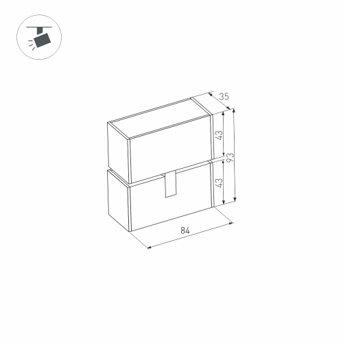 Светильник MAG-LASER-FOLD-45-S84-3W Day4000 (WH, 15 deg, 24V) (Arlight, IP20 Металл, 5 лет)