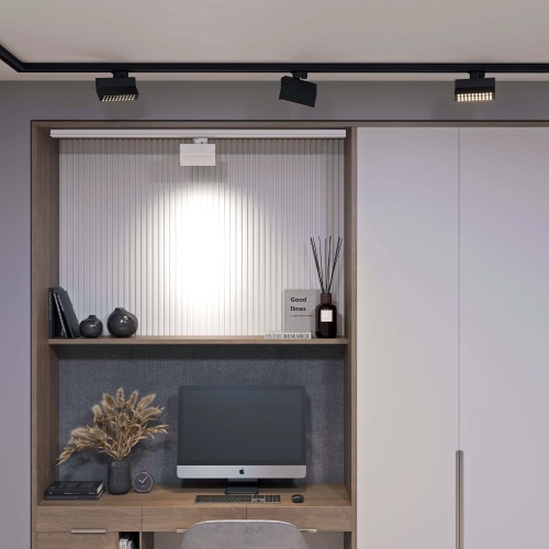 Светильник LGD-LOFT-TRACK-2TR-S170-10W Warm3000 (BK, 24 deg, 230V) (Arlight, IP20 Металл, 3 года)