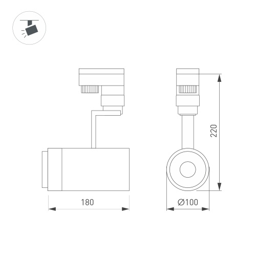 Светильник LGD-ZEUS-TRUECOLOR-4TR-R100-30W Warm3000 CRI98 (BK, 20-60 deg, 230V) (Arlight, IP20 Металл, 3 года)