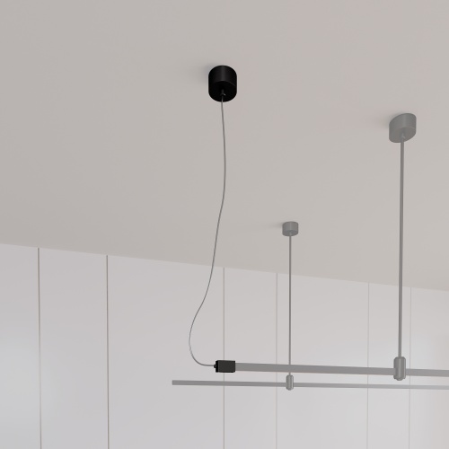 Потолочная чаша с питанием ART-APRIORI-CANOPY-SIDE-L1500-POWER (BK) (Arlight, IP20 Металл, 3 года)