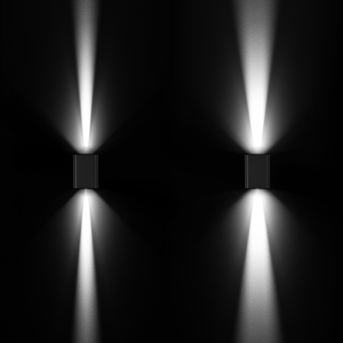 Светильник LGD-WALL-VARIO-S104x129-2x6W Day4000 (BK, 1-80 deg) (Arlight, IP54 Металл, 3 года)