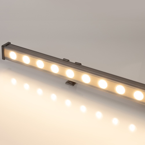 Линейный прожектор AR-LINE-1000-24W Warm2700 (GR, 15x60 deg, 230V) (Arlight, IP65 Металл, 3 года)