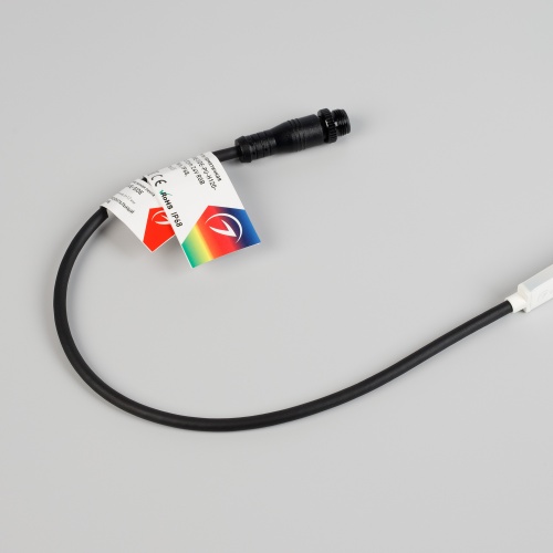 Лента герметичная WAVE-SIDE-PU-H120-06x12mm 24V RGB (8 W/m, IP68, 5m, wire x2) (Arlight, Вывод прямой, 3 года)