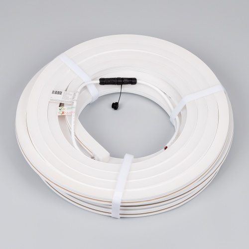 Лента герметичная MOONLIGHT-SIDE-X280-20x20mm 24V Warm3500 (10 W/m, IP67, 15m, wire x1) (Arlight, Вывод боковой, 5 лет)