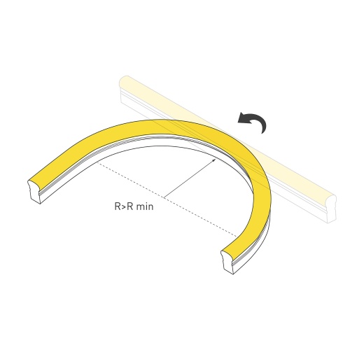 Лента герметичная WAVE-SIDE-A120-12x25mm 230V Red (12 W/m, IP67, 50m, wire x2) (Arlight, Грибовидная форма)