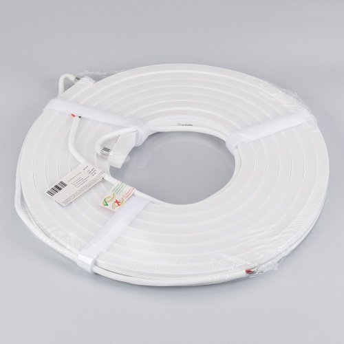 Лента герметичная MOONLIGHT-SIDE-A140-12x17mm 24V Day4000 (9.6 W/m, IP67, 5m, wire x2) (Arlight, Вывод боковой, 3 года)