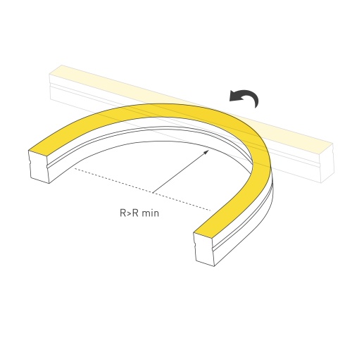Лента герметичная MOONLIGHT-SIDE-A140-12x17mm 24V Warm3000 (9.6 W/m, IP67, 5m, wire x2) (Arlight, Вывод боковой, 3 года)