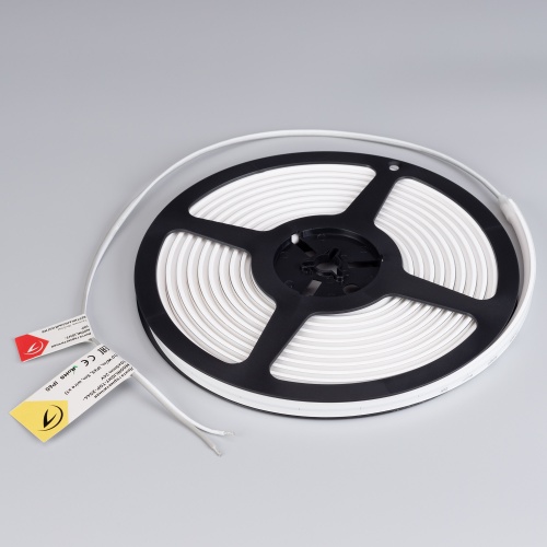 Лента герметичная MOONLIGHT-TOP-X544-10x5mm 24V Warm2200 (10 W/m, IP65, 5m, wire x1) (Arlight, Вывод прямой, 3 года)