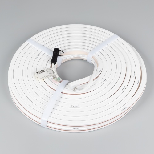 Лента герметичная MOONLIGHT-TOP-X320-13x12mm 24V Warm3000 (5 W/m, IP67, sauna, 15m, wire x2) (Arlight, Вывод вниз, 3 года)