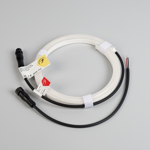 Лента герметичная WAVE-SIDE-PU-A120-06x12mm 24V White5700 (8 W/m, IP68, 1m, wire x1) (Arlight, Вывод прямой, 3 года)