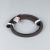 Лента герметичная MOONLIGHT-BLACK-TOP-G280-D25mm 24V RGB 360deg (14.4 W/m, IP65, 1m, wire x1) (Arlight, Вывод прямой, 3 года)