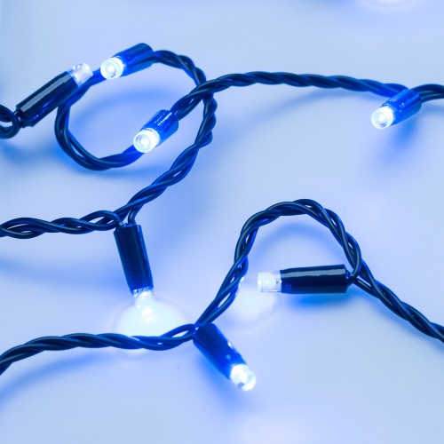 Светодиодная гирлянда ARD-STRING-CLASSIC-10000-BLACK-100LED-STD BLUE (230V, 7W) (Ardecoled, IP65, 1 год)