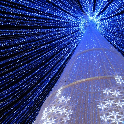Светодиодная гирлянда ARD-STRING-CLASSIC-10000-WHITE-100LED-STD BLUE (230V, 7W) (Ardecoled, IP65, 1 год)