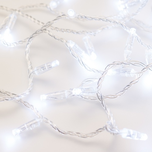 Светодиодная гирлянда ARD-STRING-CLASSIC-10000-CLEAR-100LED-STD WHITE (230V, 7W) (Ardecoled, IP65, 1 год)