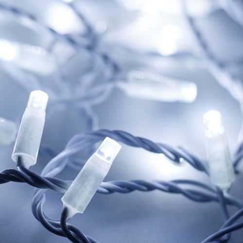 Светодиодная гирлянда ARD-STRING-CLASSIC-10000-WHITE-100LED-STD WHITE (230V, 7W) (Ardecoled, IP65, 1 год)