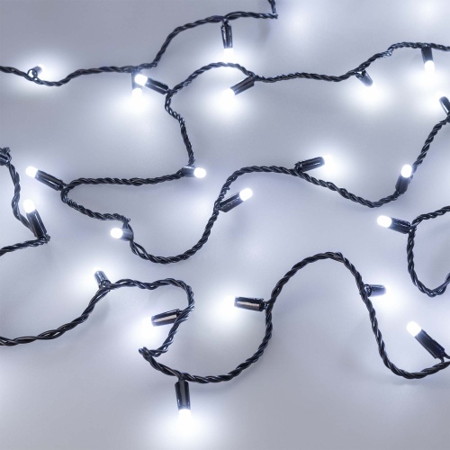 Светодиодная гирлянда ARD-STRING-CLASSIC-10000-BLACK-100LED-MILK-STD White (230V, 7W) (Ardecoled, IP65, 1 год)