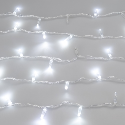 Светодиодная гирлянда ARD-STRING-CLASSIC-1000-CLEAR-100LED-PULSE White (230V, 7W) (Ardecoled, IP65, 1 год)