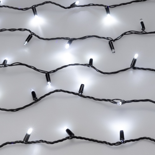Светодиодная гирлянда ARD-STRING-CLASSIC-1000-BLACK-100LED-PULSE White (230V, 7W) (Ardecoled, IP65, 1 год)