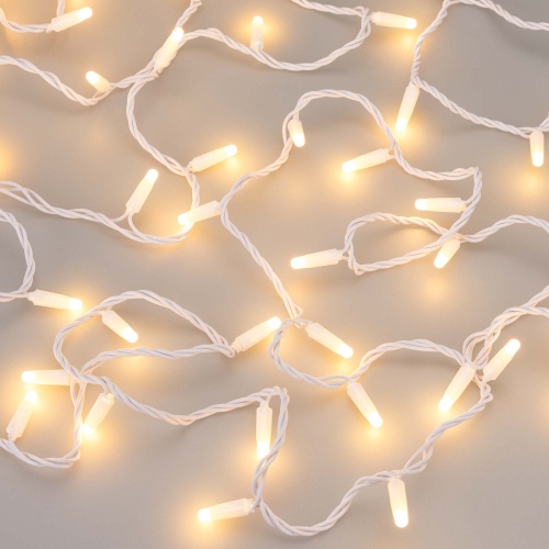 Светодиодная гирлянда ARD-STRING-CLASSIC-10000-WHITE-100LED-MILK-PULSE Warm (230V, 7W) (Ardecoled, IP65, 1 год)