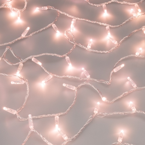 Светодиодная гирлянда ARD-STRING-CLASSIC-1000-CLEAR-100LED-PULSE Rose Gold (230V, 7W) (Ardecoled, IP65, 1 год)
