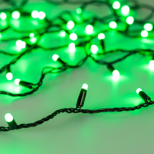 Светодиодная гирлянда ARD-STRING-CLASSIC-10000-BLACK-100LED-MILK-SYNC RGB (230V, 6.5W) (Ardecoled, IP65, 1 год)
